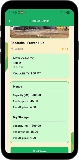 COStore product capacity and pricing